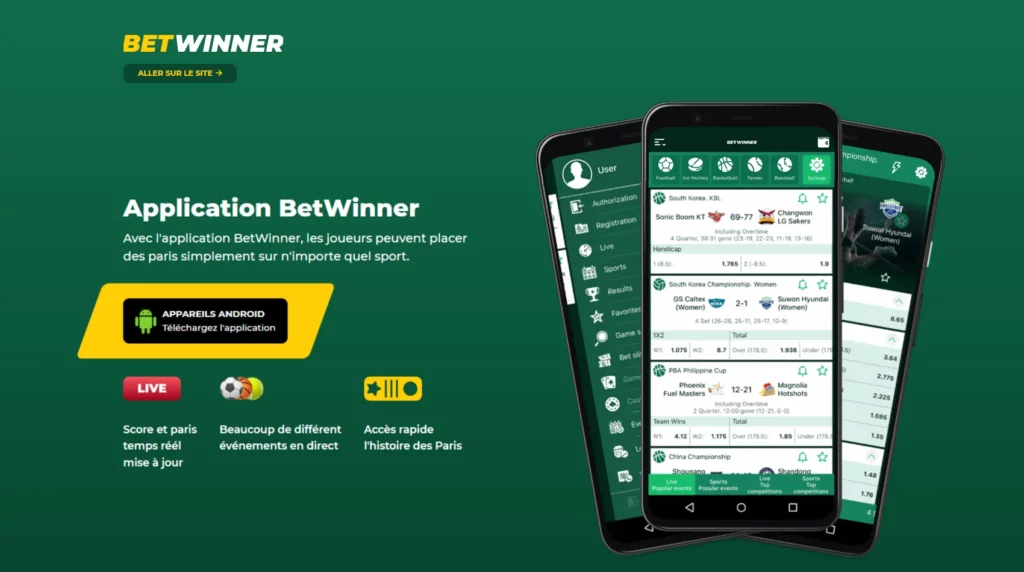 Application mobile BetWinner